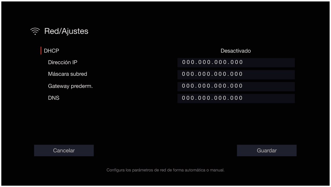 GUI NetworkSetup De